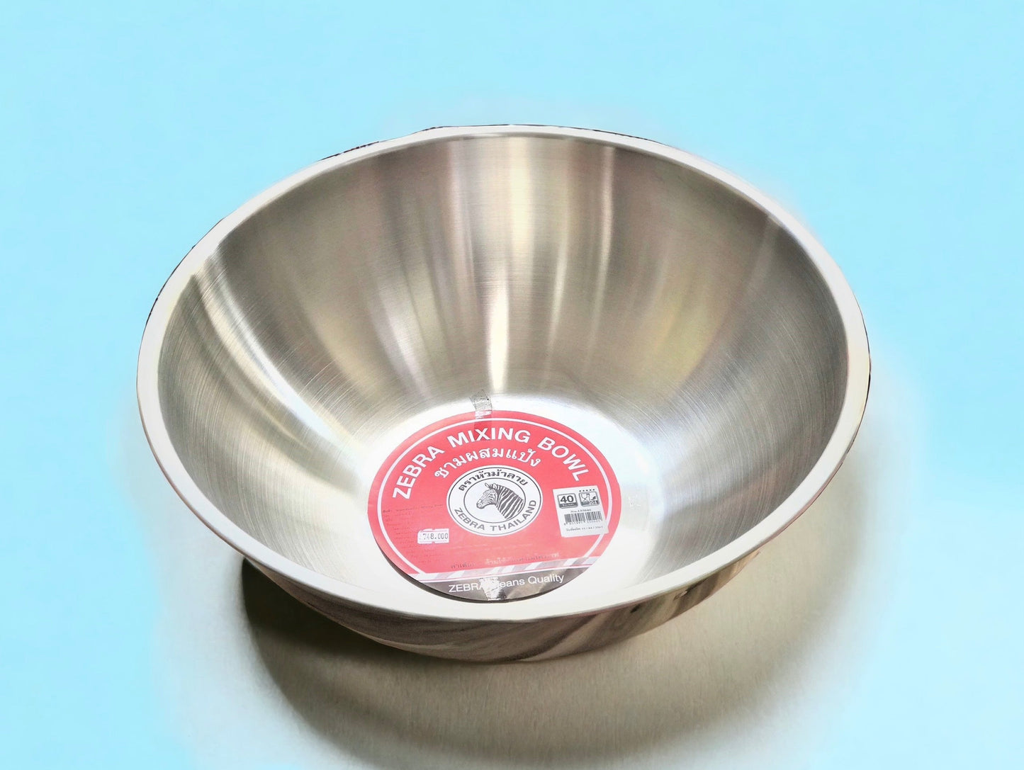 Combo 5 cái THAU INOX 304 NGUYÊN CHẤT - SZ 18,21,24,27,30 - Zebra Thailand