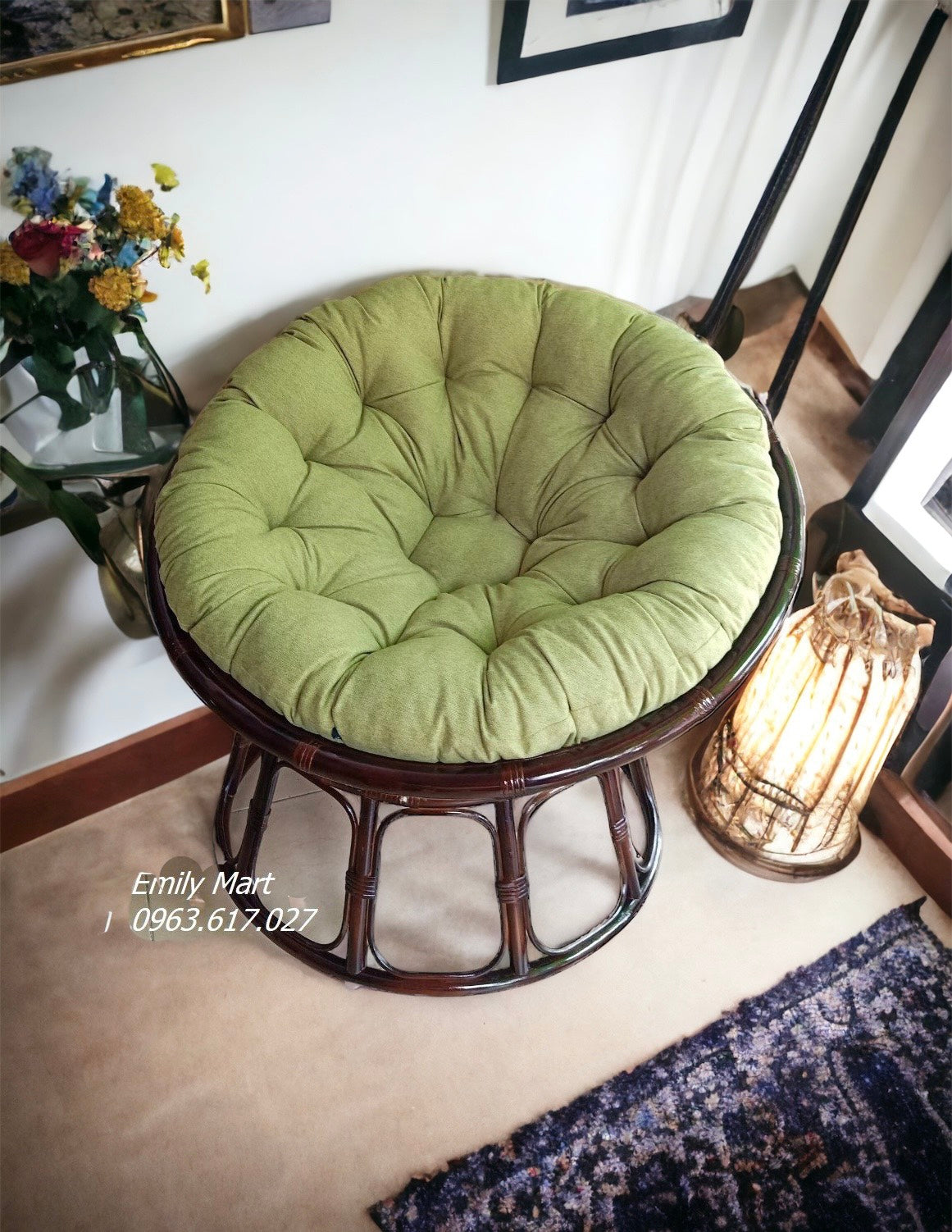 Ghế mây papasan, song mây loại 1 cao cấp