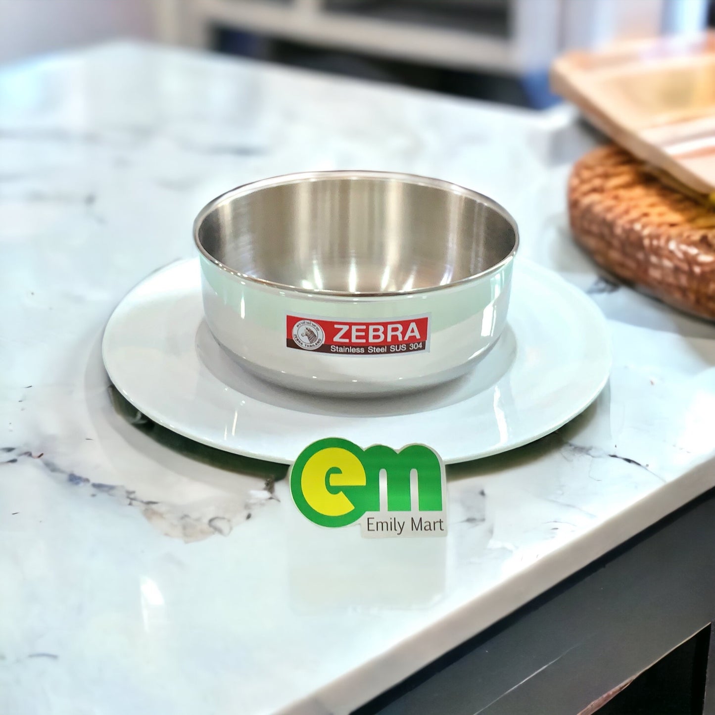 TÔ CHÉN INOX NGUYÊN KHỐI ZEBRA THÁI LAN