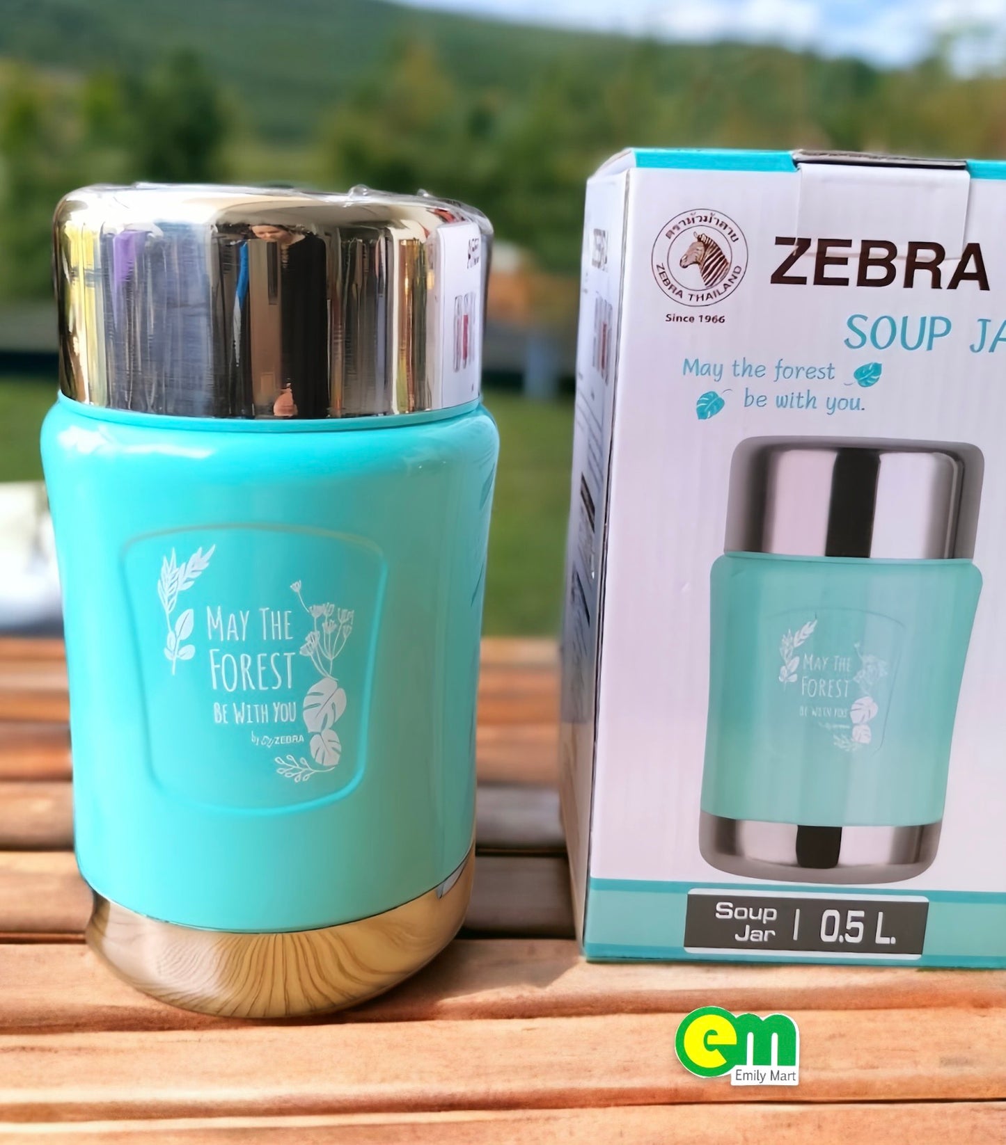 Camen Inox giữ nhiệt Forest 500ml - Zebra