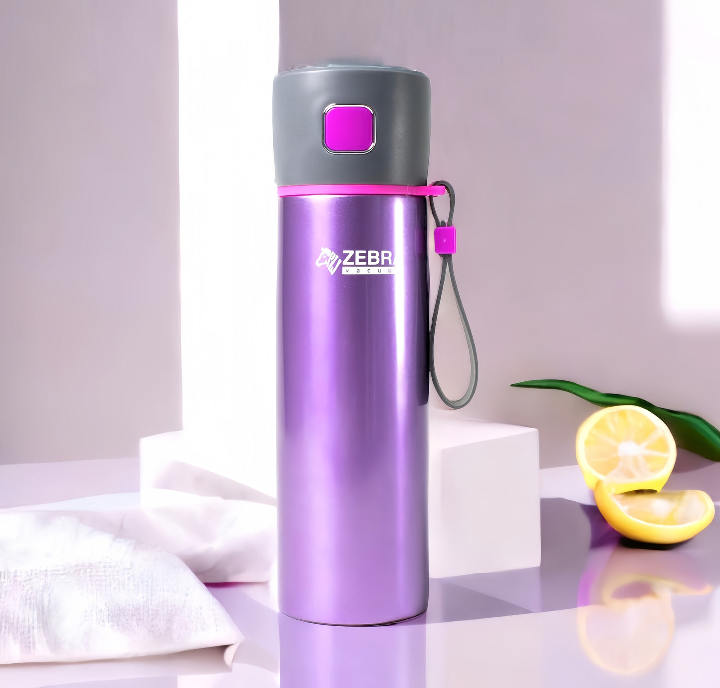 Bình giữ nhiệt Flask 0.48L - Zelect - 112949 (xanh, xám, tím)