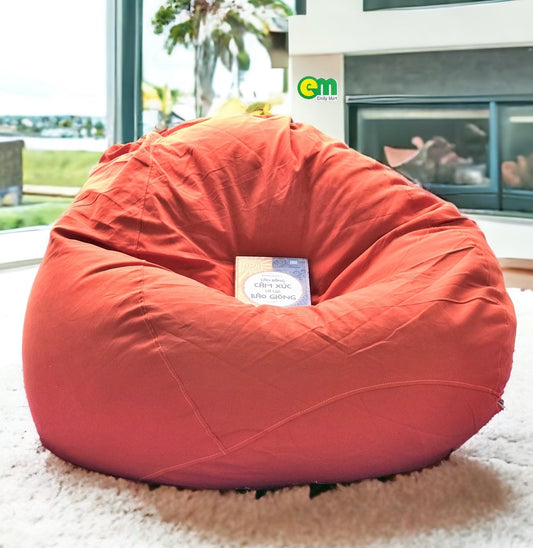 Ghế lười hạt xốp dáng giọt nước size L