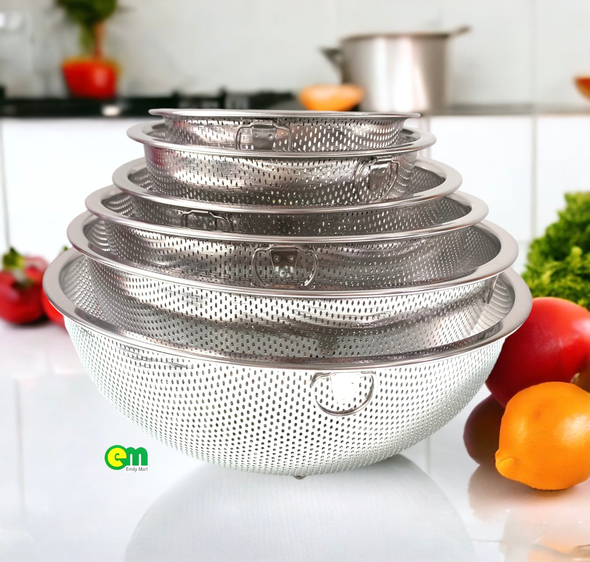 RỔ RÁ INOX 304 NGUYÊN CHẤT - TEM VÀNG DONAPRO - chuẩn xuất Đức – Siêu ...