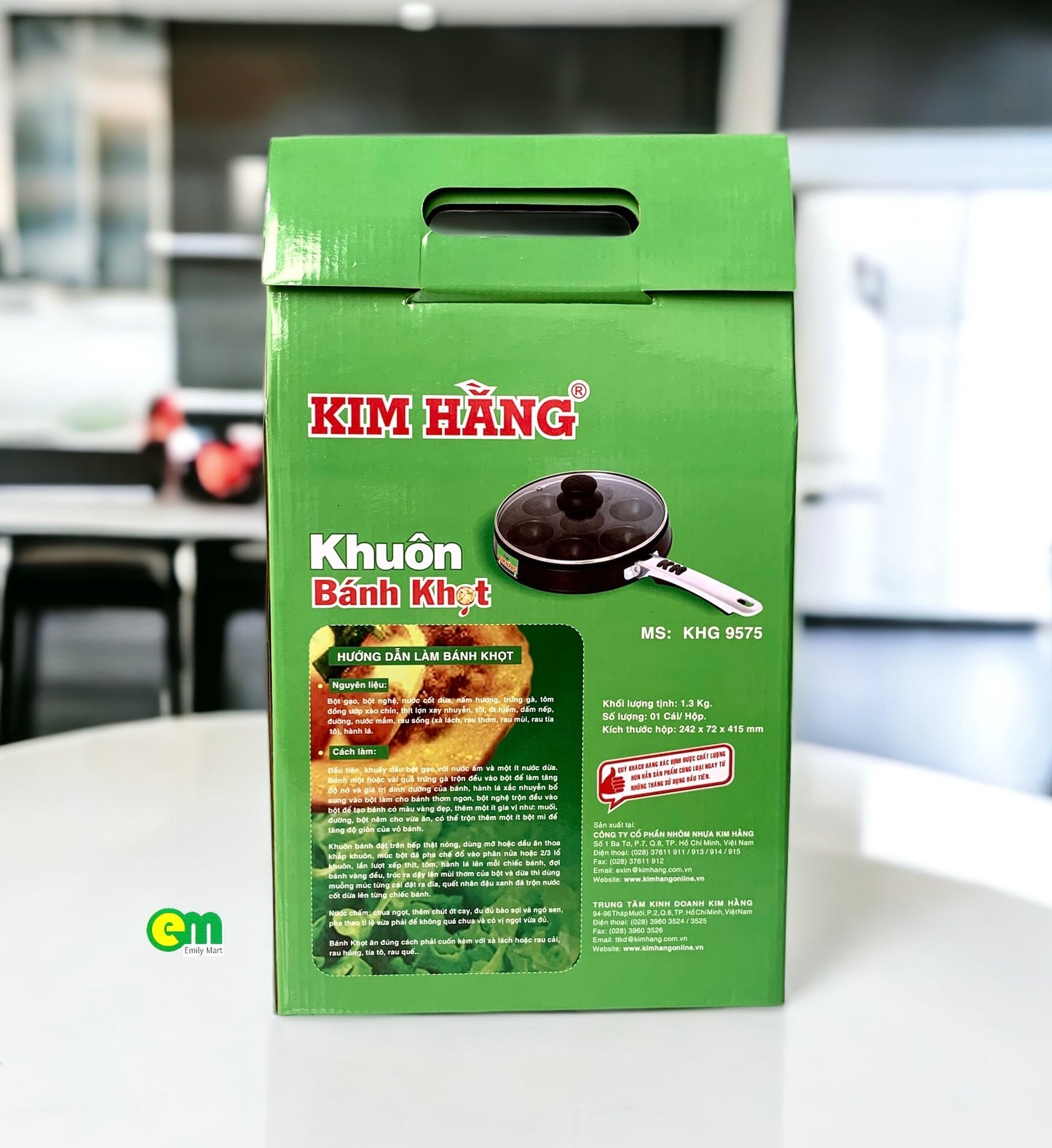 Khuôn chảo bánh khọt Kim Hằng 24 cm