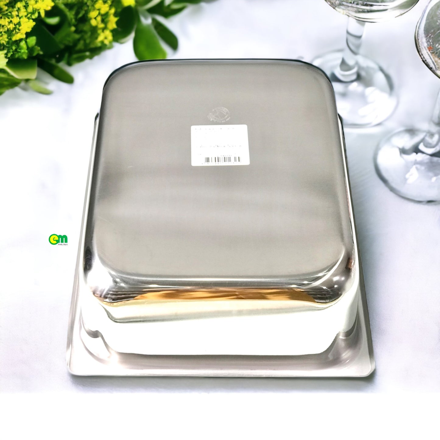 Khay inox chữ nhật Zebra Thái Lan - decor - ltx