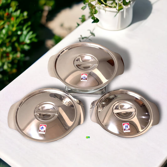 Thố inox 304 có nắp - thố  nấu mì -  ZEBRA Thái Lan
