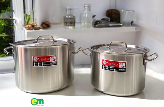 NỒI LUỘC GÀ ZEBRA THÁI LAN DÁNG THẤP 32 CM - 18.5 LÍT