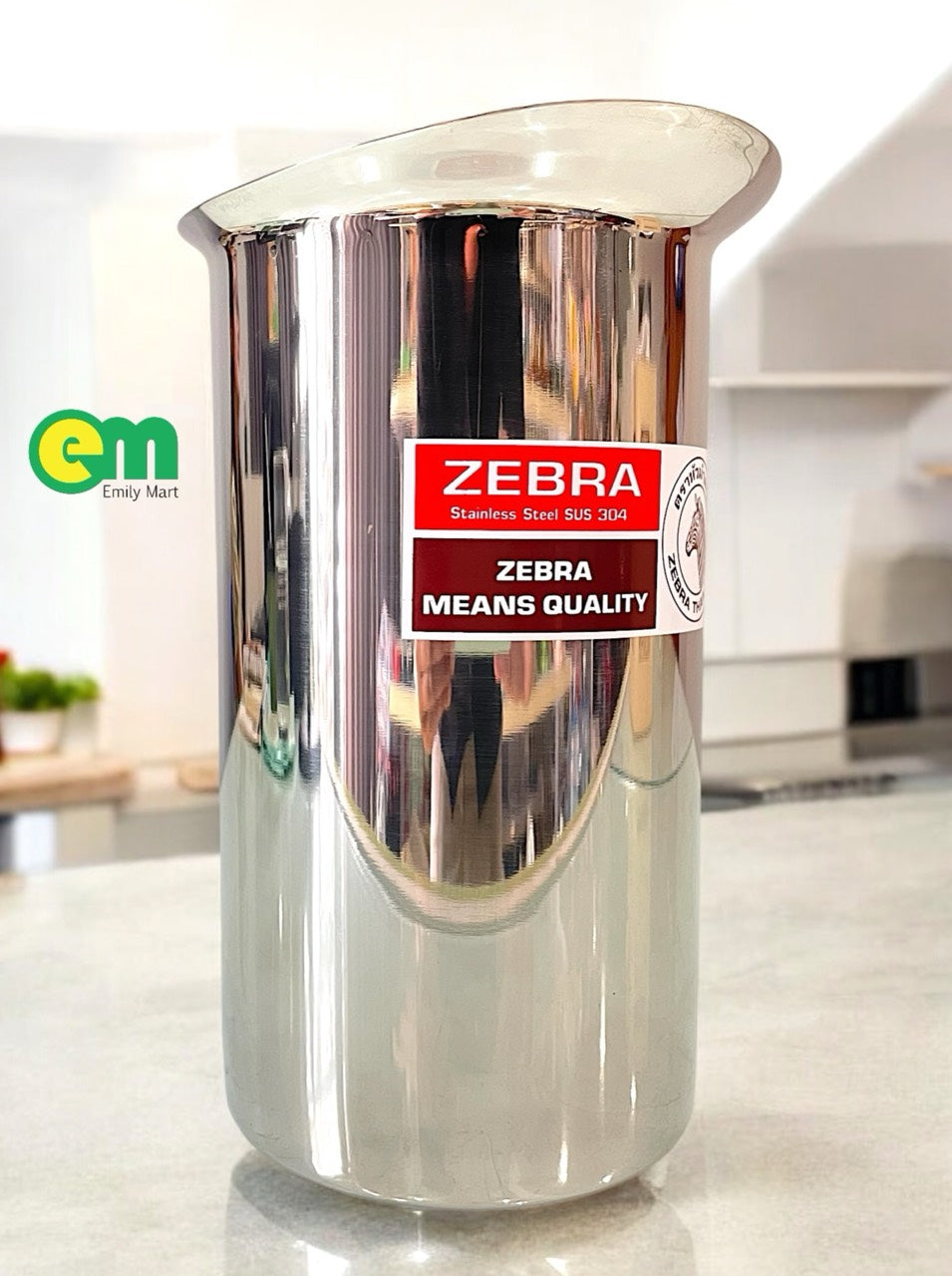 Ca rót nước inox 304 có nắp và không nắp  - Zebra Thái Lan