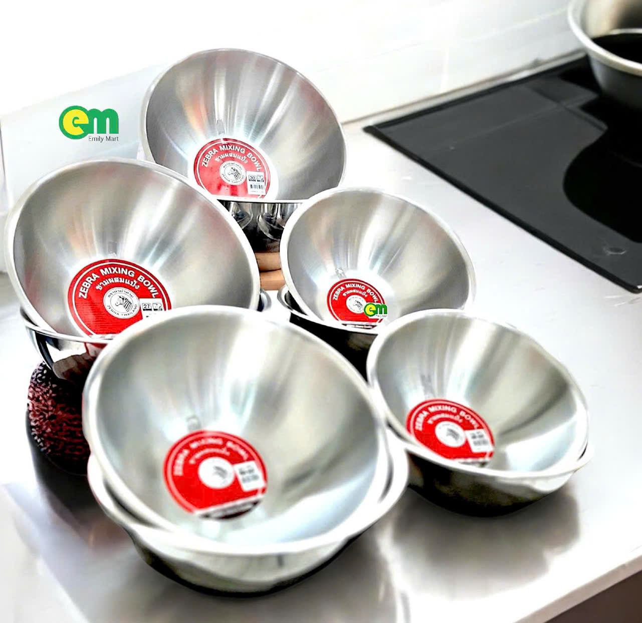 COMBO BỘ 11 MÓN THAU VÀ RỔ INOX 304 XỊN ĐẸP